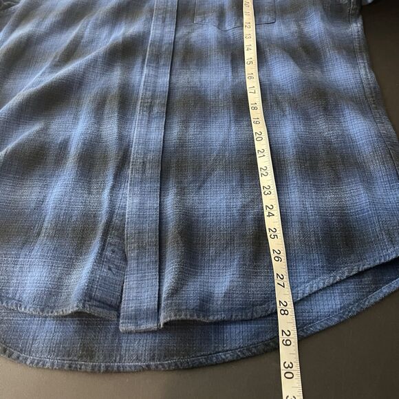 Pendleton shirt Mason Plaid L cotton Shirt Button Down Long Sleeve Blue - Picture 7 of 7